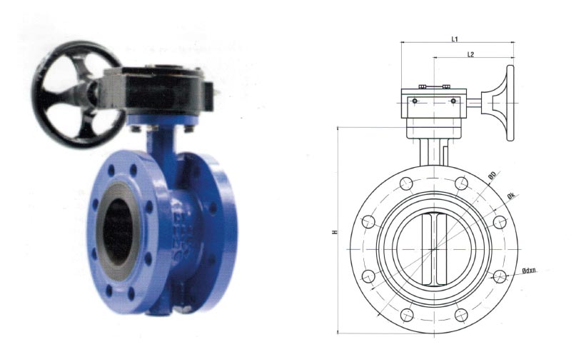 Çift Flanslı Kelebek Vana