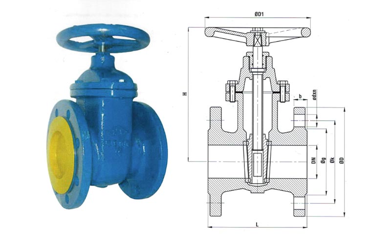Sürgülü Vana PN10/16 (DlN 3216)